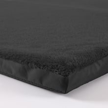 Black PaWz Faux Fur Folding Dog Bed